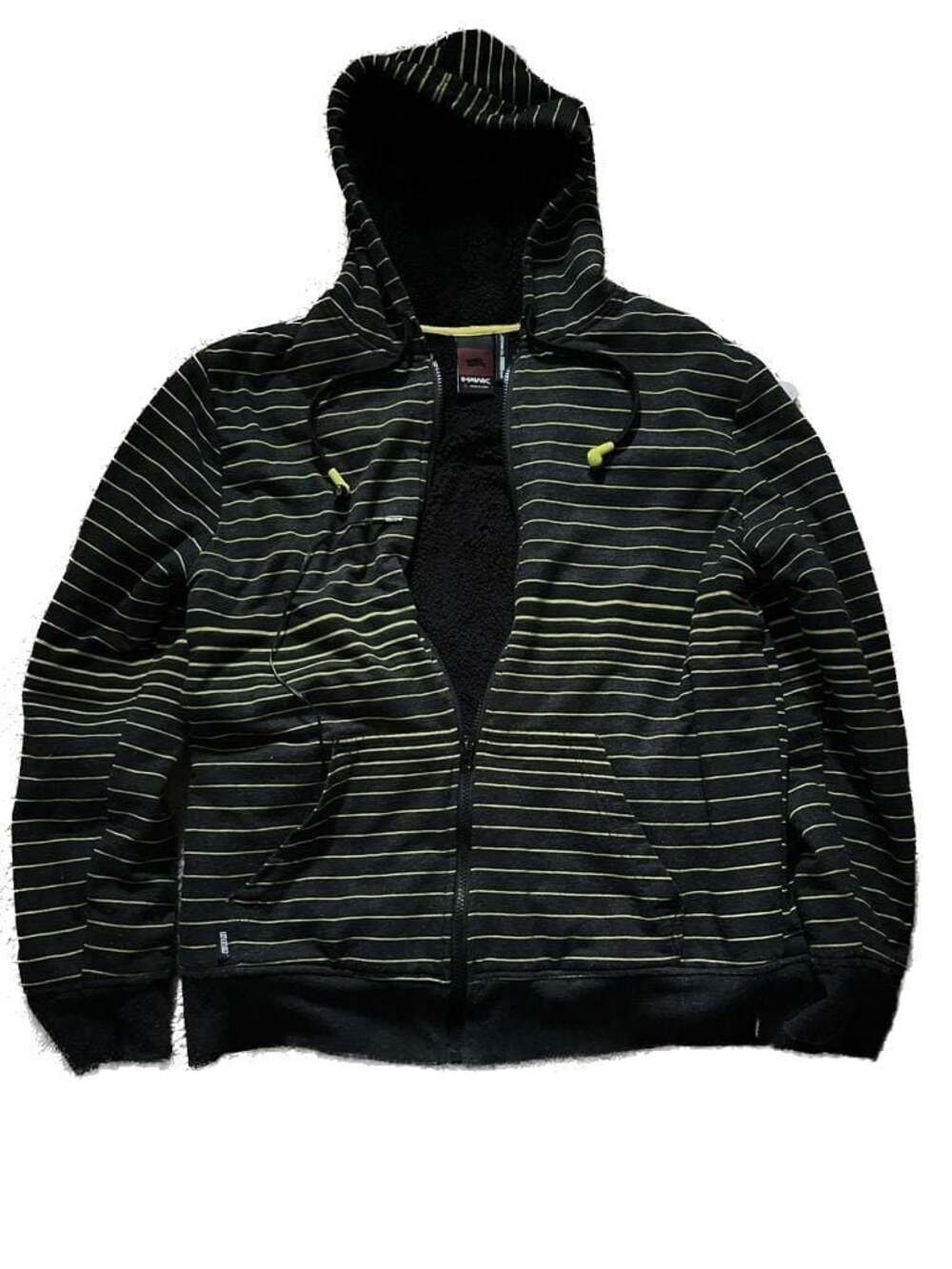 Tony Hawk Men's Size XL Striped Sherpa Lined Zip Up Hoodie
